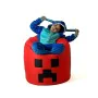 Puff GO GIFT Rot Oxford minecraft von GO GIFT, Sitzsäcke - Ref: S9143072, Preis: 65,15 €, Rabatt: %