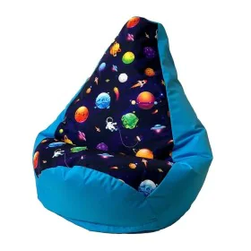 Pouf GO GIFT Bleu 140 x 100 cm Poire de GO GIFT, Fauteuils poire - Réf : S9143087, Prix : 94,99 €, Remise : %