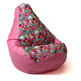 Pouf GO GIFT Rose 105 x 80 cm Poire de GO GIFT, Fauteuils poire - Réf : S9143109, Prix : 56,25 €, Remise : %