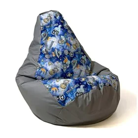 Pouf GO GIFT Gris 130 x 90 cm Poire de GO GIFT, Fauteuils poire - Réf : S9143113, Prix : 74,66 €, Remise : %