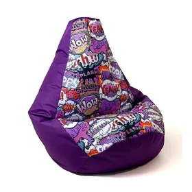 Pouffe GO GIFT Purple 105 x 80 cm Pear by GO GIFT, Bean Bags - Ref: S9143115, Price: 56,95 €, Discount: %