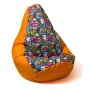 Puff GO GIFT Naranja Oxford tejido antidesgarros 140 x 100 cm de GO GIFT, Puffs - Ref: S9143120, Precio: 94,67 €, Descuento: %