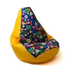 Pouf GO GIFT Jaune 105 x 80 cm Poire de GO GIFT, Fauteuils poire - Réf : S9143121, Prix : 56,95 €, Remise : %