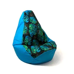 Pouf GO GIFT Bleu 105 x 80 cm Poire de GO GIFT, Fauteuils poire - Réf : S9143142, Prix : 59,70 €, Remise : %