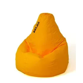 Pouf GO GIFT Jaune 105 x 80 cm Poire de GO GIFT, Fauteuils poire - Réf : S9143171, Prix : 52,45 €, Remise : %