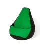 Pouf GO GIFT Noir Vert 130 x 90 cm Poire de GO GIFT, Fauteuils poire - Réf : S9143199, Prix : 62,86 €, Remise : %