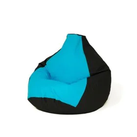 Pouf GO GIFT Bleu Noir 105 x 80 cm Poire de GO GIFT, Fauteuils poire - Réf : S9143201, Prix : 52,45 €, Remise : %