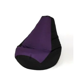 Pouf GO GIFT Noir Pourpre 105 x 80 cm Poire de GO GIFT, Fauteuils poire - Réf : S9143216, Prix : 52,30 €, Remise : %