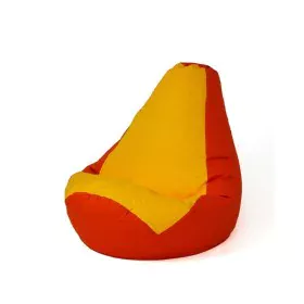 Pouf GO GIFT Jaune Rouge 105 x 80 cm Poire de GO GIFT, Fauteuils poire - Réf : S9143219, Prix : 52,30 €, Remise : %