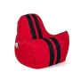 Puff GO GIFT Negro Rojo Oxford tejido antidesgarros 140 x 100 x 100 cm 140 x 100 cm de GO GIFT, Puffs - Ref: S9143257, Precio...