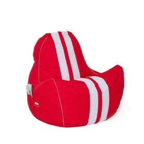 Pouf GO GIFT Blanc Rouge Oxford tejido antidesgarros 140 x 100 x 100 cm 140 x 100 cm de GO GIFT, Poufs - Réf : S9143258, Prix...