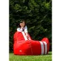 Pouf GO GIFT Blanc Rouge Oxford tejido antidesgarros 140 x 100 x 100 cm 140 x 100 cm de GO GIFT, Poufs - Réf : S9143258, Prix...