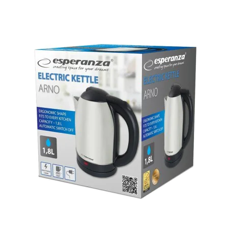 Kettle Esperanza EKK135X Grey Stainless steel Plastic 1500 W 1,8 L by Esperanza, Electric Kettles - Ref: S9145076, Price: 9,7...