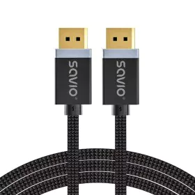 DisplayPort Cable Savio CL-176 Black 3 m by Savio, DisplayPort Cables - Ref: S9145117, Price: 10,47 €, Discount: %