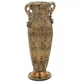 Vase Alexandra House Living Gold Iron 11 x 34 x 11 cm by Alexandra House Living, Vases - Ref: D1632287, Price: 23,21 €, Disco...