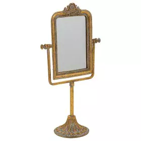 Mirror with Mounting Bracket Alexandra House Living Gold Resin 9 x 35 x 18 cm by Alexandra House Living, Tabletop Mirrors - R...