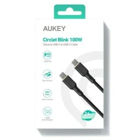 Cavo USB-C Aukey CB-SCC102 Nero 1,8 m di Aukey, Cavi USB - Rif: S9145552, Prezzo: 15,88 €, Sconto: %