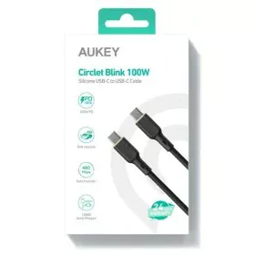 Cable USB-C Aukey CB-SCC102 Negro 1,8 m de Aukey, Cables USB - Ref: S9145552, Precio: 15,88 €, Descuento: %