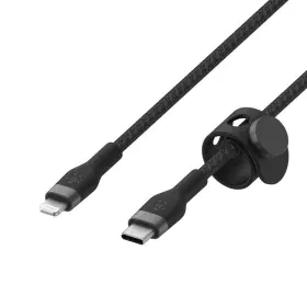 Câble USB-C vers Lightning Belkin CAA011BT2MBK Noir 2 m (1 Unité) de Belkin, Câbles USB - Réf : S9145605, Prix : 19,65 €, Rem...