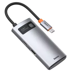 USB Hub Baseus CAHUB-CY0G Silver by Baseus, USB hubs - Ref: S9145722, Price: 32,74 €, Discount: %