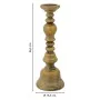 Candle Holder Alexandra House Living Gold Resin 16 x 46 x 16 cm by Alexandra House Living, Candelabras and candle holders - R...