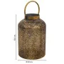 Portacandele Alexandra House Living Oro Vetro Ferro 20 x 30 x 20 cm di Alexandra House Living, Candelieri e portacandele - Ri...