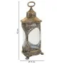 Bougeoir Alexandra House Living Or verre Fer 17 x 42 x 17 cm de Alexandra House Living, Bougeoirs et chandeliers - Réf : D163...