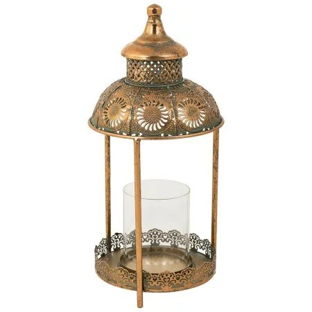 Bougeoir Alexandra House Living Or verre Fer 19 x 42 x 19 cm de Alexandra House Living, Bougeoirs et chandeliers - Réf : D163...