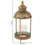 Bougeoir Alexandra House Living Or verre Fer 19 x 42 x 19 cm de Alexandra House Living, Bougeoirs et chandeliers - Réf : D163...