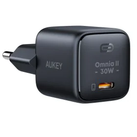 Cargador de Pared Aukey PA-B1L Black Negro 30 W de Aukey, Cargadores - Ref: S9147058, Precio: 19,64 €, Descuento: %