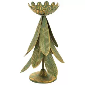 Candelabro Alexandra House Living Oro Hierro 21 x 31 x 21 cm Plumas de Alexandra House Living, Candelabros y portavelas - Ref...