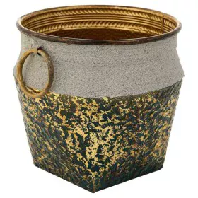 Planter Alexandra House Living Gold Iron 27 x 25 x 27 cm by Alexandra House Living, Cachepots - Ref: D1632327, Price: 28,81 €...