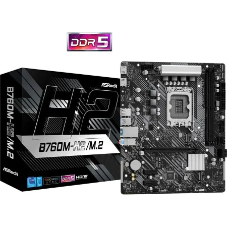 Motherboard ASRock B760M-H2/M.2 LGA 1700 Intel B760 by ASRock, Base plates - Ref: S9147385, Price: 106,02 €, Discount: %