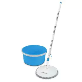 Mop with Bucket Esperanza EHS007 Azul Branco Microfibra de Esperanza, Esfregonas - Ref: S9147633, Preço: 12,93 €, Desconto: %