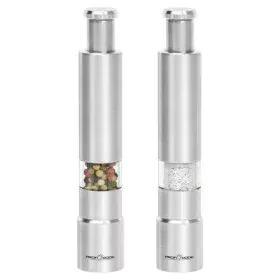 Salt and pepper set Proficook PC-PSM 1160 White Silver Steel (2 Units) by Proficook, Dispensers for dressings and spices - Re...