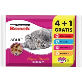 Cibo per gatti Super Benek 5 x 100 g Pollo Carne di vitello Coniglio di Super Benek, Umido - Rif: S9148578, Prezzo: 3,00 €, S...