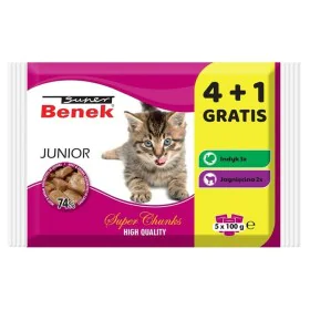 Aliments pour chat Super Benek Junior Dinde Agneau de Super Benek, Humide - Réf : S9148579, Prix : 3,00 €, Remise : %