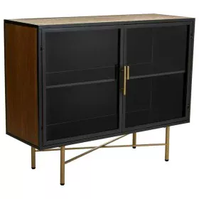 Sideboard Alexandra House Living Brown Metal Glass Fir wood MDF Wood 35 x 80 x 100 cm by Alexandra House Living, Sideboards -...