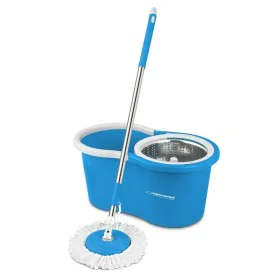 Mop with Bucket Esperanza EHS006 Bleu Blanc Microfibre de Esperanza, Balais laveurs - Réf : S9148945, Prix : 11,34 €, Remise : %