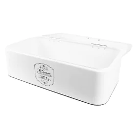 Fiambrera Feel Maestro MR-1771 Blanco Metal Acero Inoxidable Rectangular de Feel Maestro, Almacenamiento de alimentos - Ref: ...