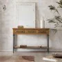 Konsolentisch mit Schubladen Alexandra House Living Braun Metall Tannenholz Holz MDF 40 x 80 x 122 cm von Alexandra House Liv...