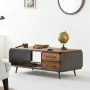 Tavolino da Caffè Alexandra House Living Marrone Metallo Legno di abete Legno MDF 64 x 46 x 120 cm di Alexandra House Living,...