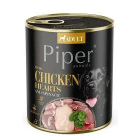 Alimentation humide Dolina Noteci Piper Chicken hearts with spinach Poulet Epinards 800 g de Dolina Noteci, Humide - Réf : S9...