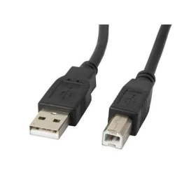 Cabo USB 2.0 A para USB B Lanberg CA-USBA-11CC-0010-BK Preto 1 m (1 Unidade) de Lanberg, Cabos USB - Ref: S9159073, Preço: 1,...