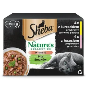 Cat food Sheba Nature's Collection Mix Chicken Salmon 8 x 85 g by Sheba, Wet - Ref: S9159796, Price: 6,66 €, Discount: %