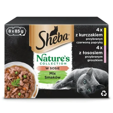 Cat food Sheba Nature's Collection Mix Chicken Salmon 8 x 85 g by Sheba, Wet - Ref: S9159796, Price: 6,40 €, Discount: %