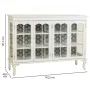 Anrichte Alexandra House Living Weiß Glas Tannenholz Holz MDF 40 x 101 x 142 cm von Alexandra House Living, Buffets - Ref: D1...