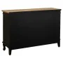 Sideboard Alexandra House Living Black Glass Fir wood MDF Wood 36 x 80 x 120 cm by Alexandra House Living, Sideboards - Ref: ...