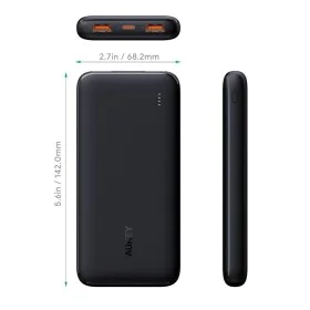 Powerbank Aukey PB-N73S Black 10000 mAh by Aukey, Chargers - Ref: S9164201, Price: 27,67 €, Discount: %