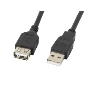 Verlängerungskabel mit USB Lanberg CA-USBE-10CC-0007-BK Schwarz 70 cm Stecker/Steckdose von Lanberg, USB-Kabel - Ref: S916480...